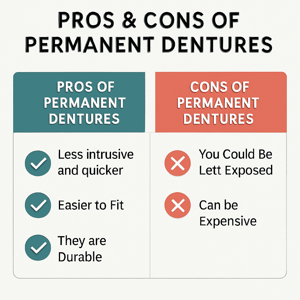 Pros of Permanent Dentures